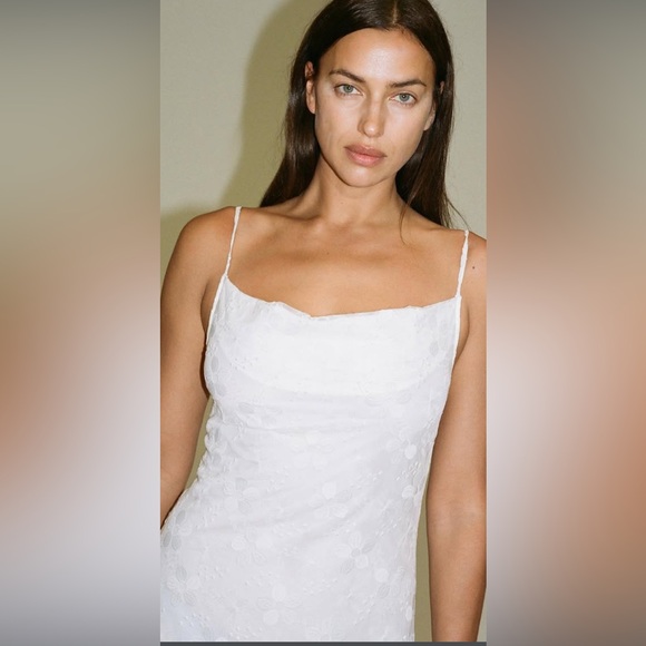 NWT Runway STAUD White Floral Maxi Dress Size Small Fully lined adjustable strap - Picture 2 of 13